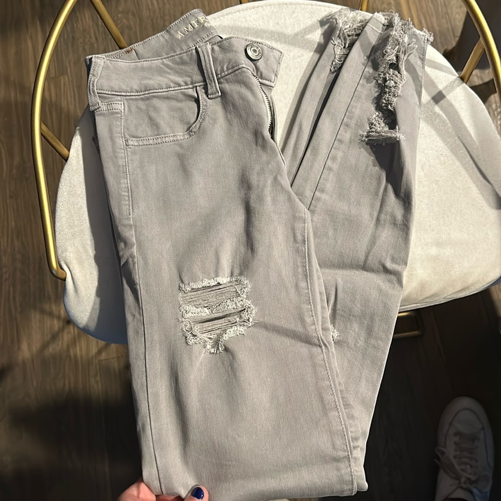 light grey jeans